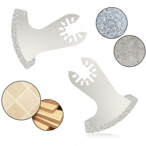 Merkmak - Lames de scie en diamant oscillantes, outil multifonction, pour eliminer le coulis et couper les carreaux souples 3 pieces