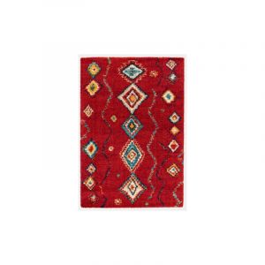 D&eacute;coweb Tapis motif berb&egrave;re - Azilal - Rouge - 160 x 230 cm