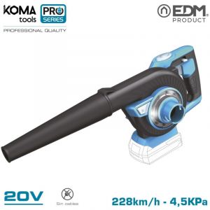 Aspirateur souffleur 20v (sans batterie ni chargeur) koma tools pro series battery edm