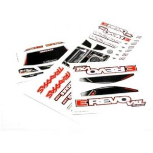 Traxxas TRX 7113 - Planche d'autocollants E-Revo 1/16