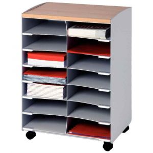 Paperflow DC14N.02.23 - Structure mobile 14 cases grise