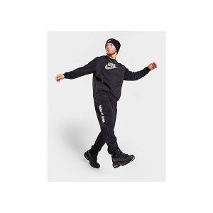 Nike Santalon de surv&ecirc;tement Air Brushed Back Homme - Black/Light Bone, Black/Light Bone