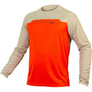 Image de Endura MT500 Burner Maillot manches longues Homme, rouge XXL Maillots manches longues