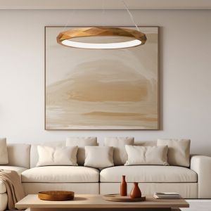 Elstead Lighting Angular Suspension LED, QN-ANGULAR-RING-LED-80-TEAK,