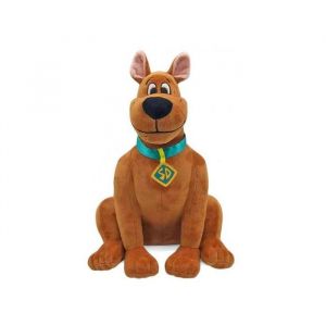 Image de Peluche scooby-doo assis 31 cm - chien brun - peluche licence - doudou enfant