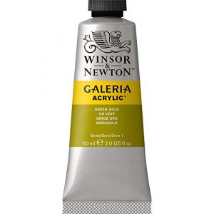 Winsor & Newton Peinture acrylique Galeria, 60ml - Tube, Vert doré