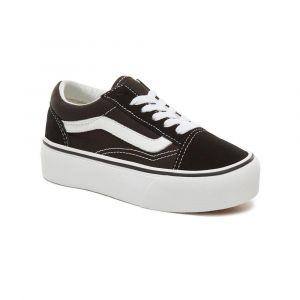 Vans Chaussures Junior Old Skool Platform (4-8 Ans) (black-true White) Enfant Noir, Taille 32.5