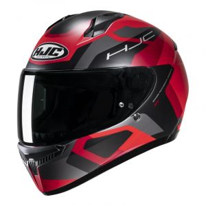 HJC Casque int&eacute;gral C10 Tins noir/gris/rouge mat- M