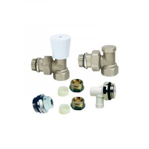 Image de Kit radiateur robinet Equerre 15/21