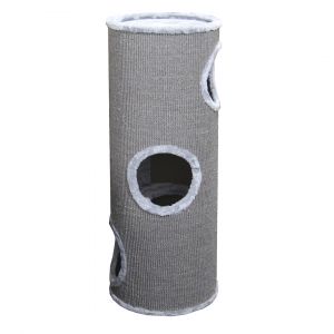 Ebi Everlast Tower Arbre à Chat 3 Niveaux Gris Clair 37 x 37 x 100 cm