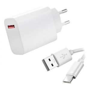 Chargeur Rapide 33W + Cable USB USB-C pour Huawei nova 8i 6.67"-Huawei Honor X7 CMA-LX2 6.74" - Blanc - Yuan Yuan