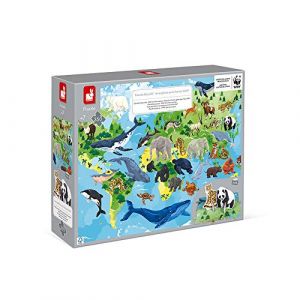 Janod PUZZLE EDUCATIF LES ESPECES PRIORITAIRES WWF 350 PIECES