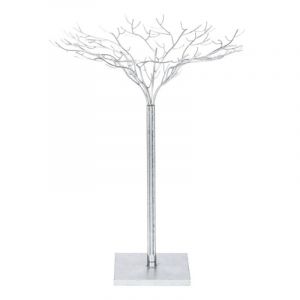 Statuette Déco en Fer Forgé "Arbre" 80cm Argent Prix