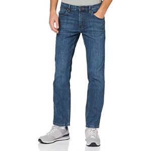 WRANGLER Authentic Straight Jeans, Bleu Authentique, 40W / 32L Homme