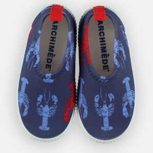 Archim&egrave;de Chaussures Homard imprim&eacute;e bleu marine