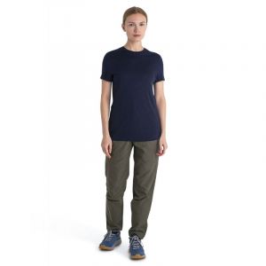 Icebreaker T shirt technique femme merino 150 tech lite bleu fonce
