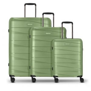 Redolz - Essentials 10 3-SET 4 Rollen Kofferset 3-teilig Koffer & Trolleys 1 ct Gr&uuml;n Herren (189.99 &euro; / 1 ct)