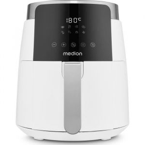 Medion Friteuse a air chaud - MD13030 - Digitale - Airfryer - 1500 watts - Minuterie 60 min - Jusqu'a 200&deg;C - 4,7 L - Blanc