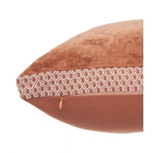 Coussin D&eacute;co D&eacute;houssable "Otto" 55x55cm Terracotta Prix
