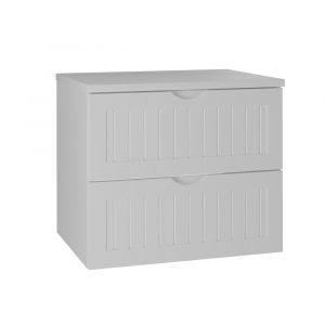 Meuble sous-vasque 60cm plan de toilette Soline Blanc