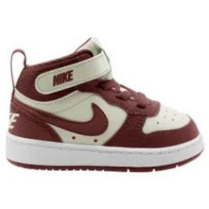 Nike Baskets montantes enfant COURT BOROUGH MID 2 (TDV) - SOFT PEARL/DARK TEAM RED - 23,5