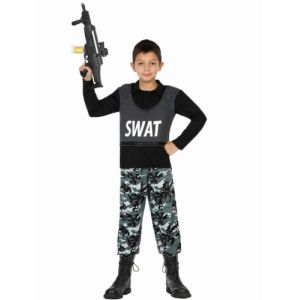 Atosa Déguisement SWAT militaire garçon 5-6 ans (115/130 cm)