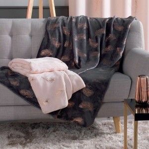 Image de Plaid doux (150 cm) Sensalia Rose