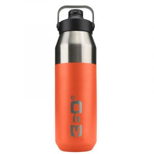 360° Degrees Wide Mouth Insulated+ Narrow Mouth With Magnetic Stopper 1l One Size Orange - Orange - Taille One Size