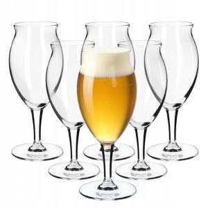 KADAX Verre à Bière à Pied d'une Capacité de 410ml pour Savourer Vos Boissons Rafraîchissantes avec Style et Raffinement, Idéal pour un Cadeau