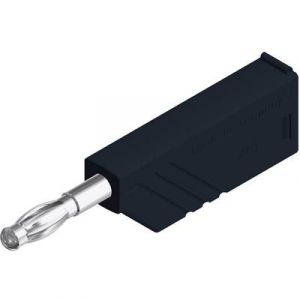 SKS Hirschmann Fiche banane m&acirc;le &Oslash; 4 mm LAS N WS 934100100 noir 1 pc(s)