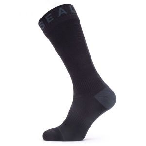 Sealskinz Waterproof All Weather Mid Sock with Hydrostop - Chaussettes de cyclisme taille M, noir