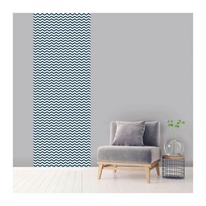 Rendez Vous D&eacute;co L&eacute; unique vertical Jordi 100 x 270 cm - Bleu