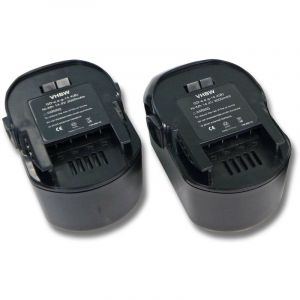 Vhbw 2x NiMH batterie 3000mAh pour outil électrique AEG BSS 14, FL 14