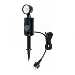 Luxform Projecteur LED avec minuteur et capteur cr?pusculaire noir