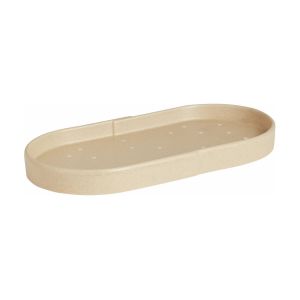 Oyoy living Plateau en grès beige 34 x 18 cm Aki - OYOY