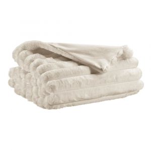 Vivaraise Jeté de lit en polyester neige 180 x 260