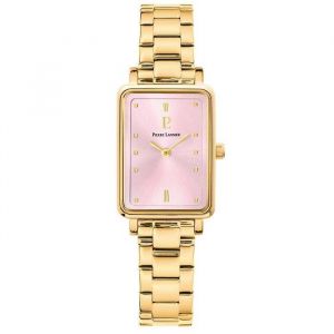Pierre Lannier Montre Femme Ariane Cadran Rose Bracelet Acier Doré