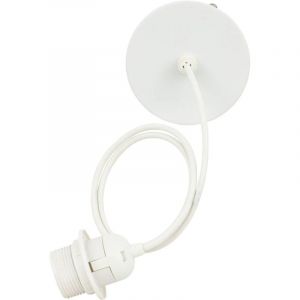 Atmosphera Créateur D'intérieur - Cable électrique pour suspension métal blanc L80cm