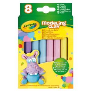Crayola P&acirc;te &agrave; modeler 8 b&acirc;tons couleurs pastelles