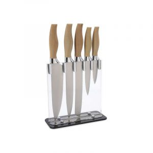 Quid Ensemble de couteaux de cuisine et support Baobab (5 pcs)