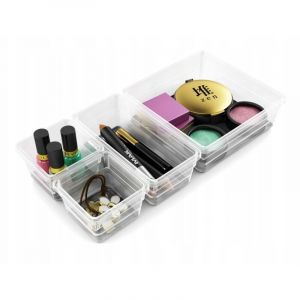 KIS SISTEMO 8 Organizer pour tiroir 37,5 x 15 x 5 cm transparent/gris 10017-A94