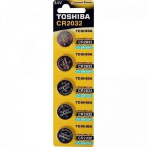 Toshiba CR2032 - Pile bouton au lithium (3 v, 5 pièces)