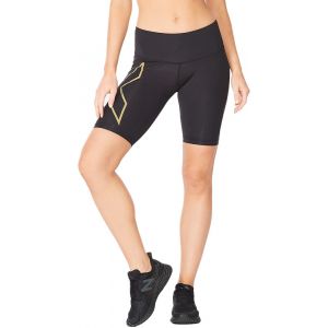 2XU Light Speed Mid-Rise Compression Short Femme, noir L Pantalons course à pied