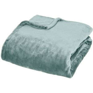 Plaid flanelle Cuddly bleu 130x180cm
