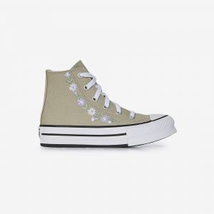 Converse Chuck Taylor All Star Eva Lift Hi Floral Kaki/blanc - Enfant -
