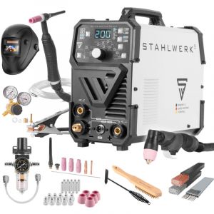 Poste à souder combiné dc tig 200 Puls Pro 4-in-1 cut Equipement complet - Stahlwerk