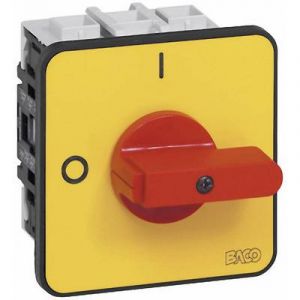 Baco Interrupteur sectionneur BA0172202 50 A 1 x 90 ° jaune, rouge 1 pc(s)