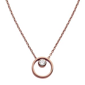 SKAGEN Collier Collier en Acier Rose et Cristal Blanc Femme multicolor - Taille Unique