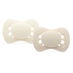 Image de Dodie Sucettes Eco-conçues Anatomiques Beige 0-2m Lot de 2