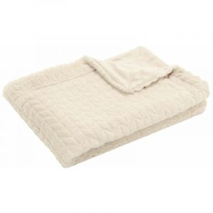 Amadeus Plaid Chevron 130 x 170 cm Crème Crème